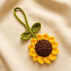 Sunflower hair tie