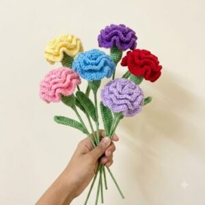 Crochet carnation flower