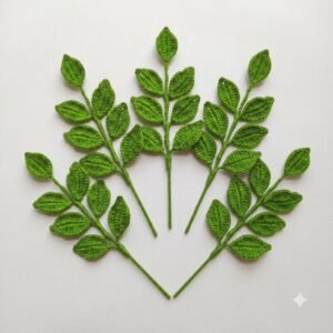 Crochet leaf