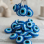 Evil eye keychain